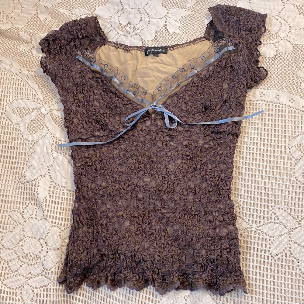 Vintage lace Ann Ferriday top